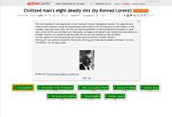 Civilized man's eight |deadly sins (by Konrad Lorenz)